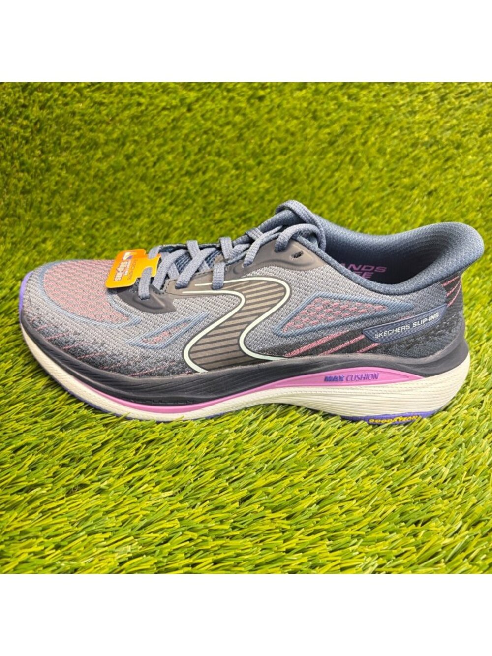 Skechers Max Cushioning Propulsion Womens Size 7 Blue Running Shoes Sneakers - Picture 3 of 10